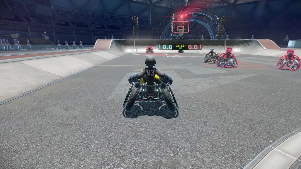 The player on the court holding the ball in Drag x Drive